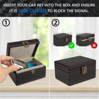Faraday Car Keys Box | Stop Keyless Car Theft Relay Attack Signal Blocker