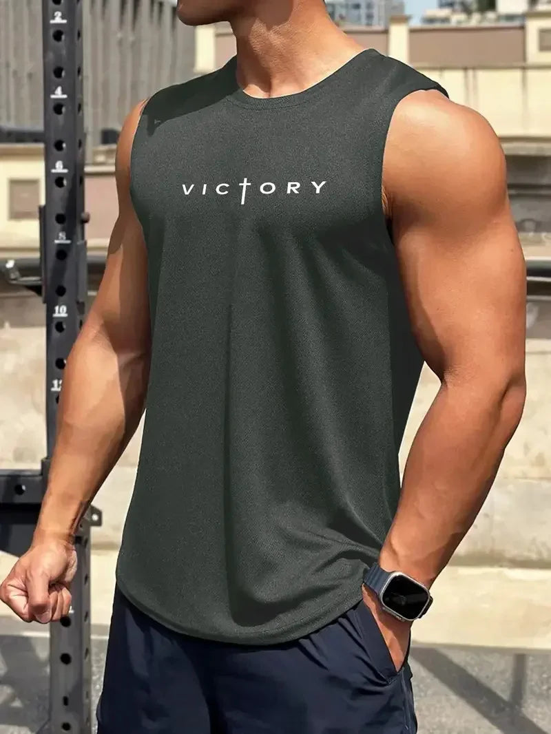 Men's Tank Top Victory Street Sleeveless Workout Shirt