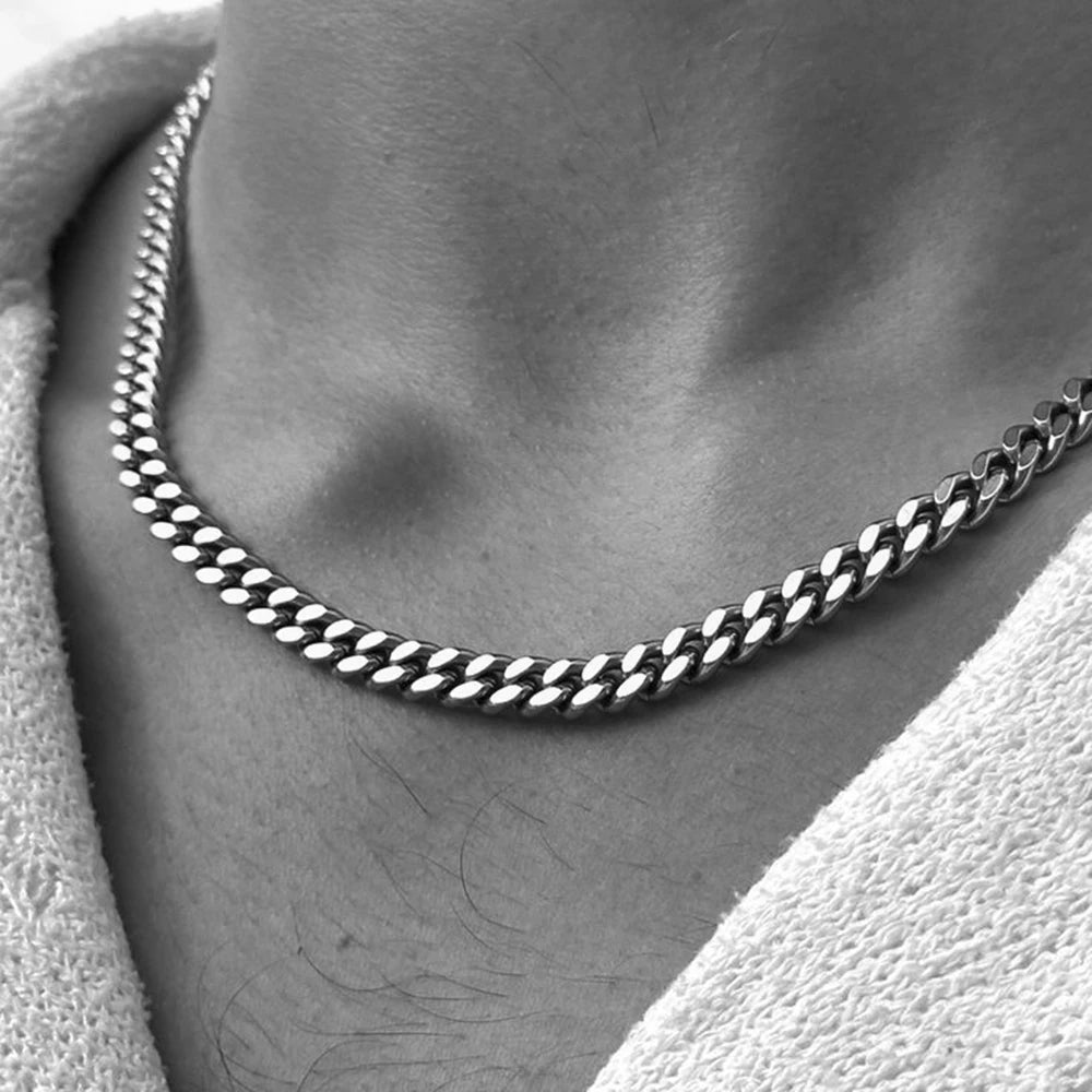 Thick Chunky Cuban Chain Necklace