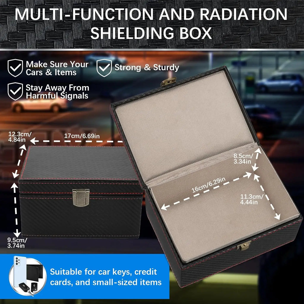 Faraday Car Keys Box | Stop Keyless Car Theft Relay Attack Signal Blocker