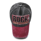 ROCK Washed Baseball Cap Shabby Denim Hat