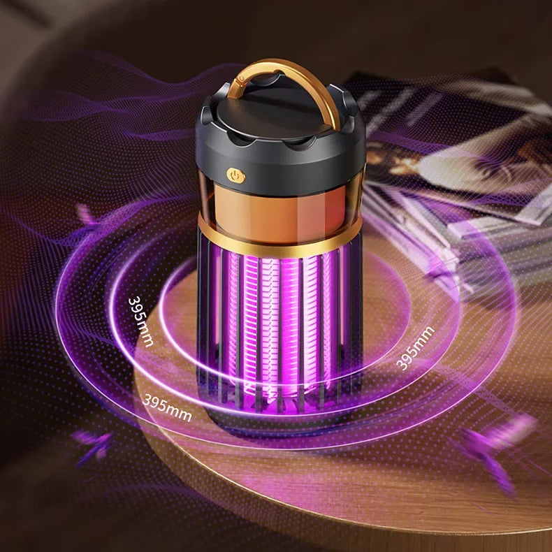 Portable Mosquito Zapper USB Rechargeable Mozzie Trap Indoors Outdoors