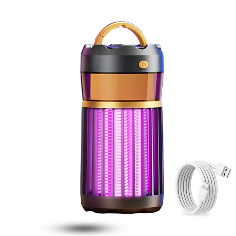 Portable Mosquito Zapper USB Rechargeable Mozzie Trap Indoors Outdoors