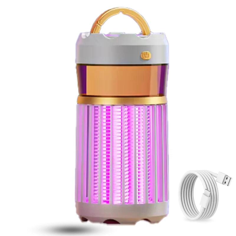 Portable Mosquito Zapper USB Rechargeable Mozzie Trap Indoors Outdoors