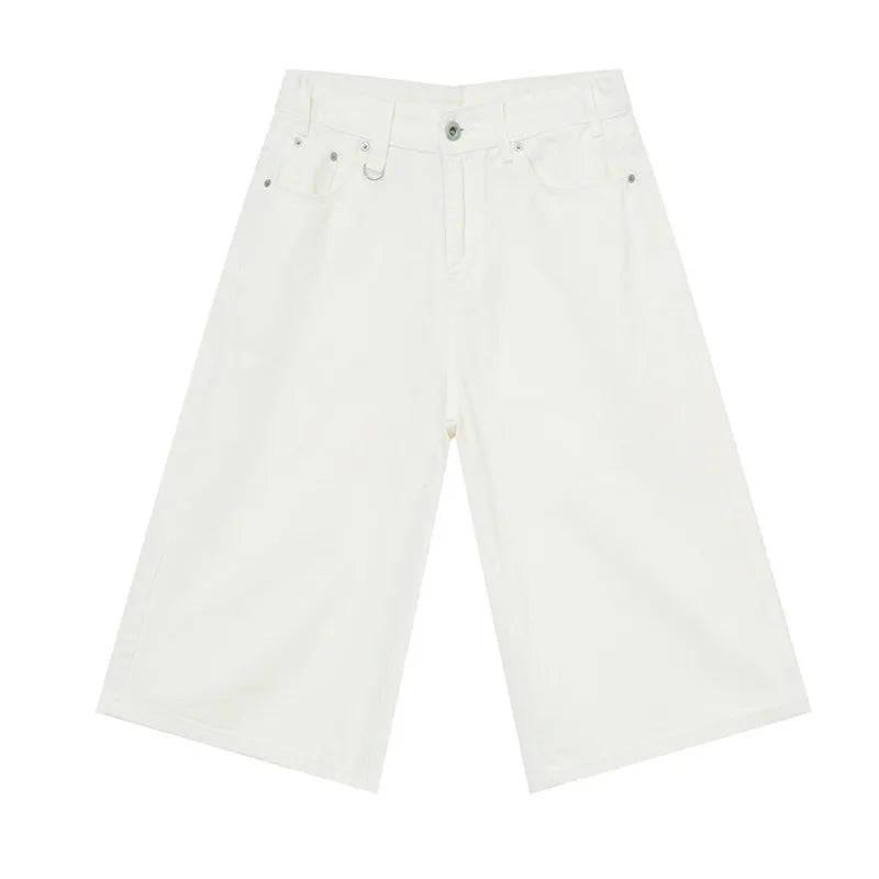 Vintage Men's Ultra Long Jorts Baggy Loose Shorts Jeans