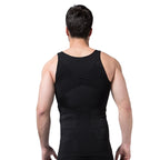 Compression Vest Men's Shapewear Slimming T-shirt Underwear Hide Beer Belly Look Skinny