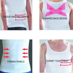 Compression Vest Men's Shapewear Slimming T-shirt Underwear Hide Beer Belly Look Skinny