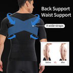 Compression Vest Men's Shapewear Slimming T-shirt Underwear Hide Beer Belly Look Skinny