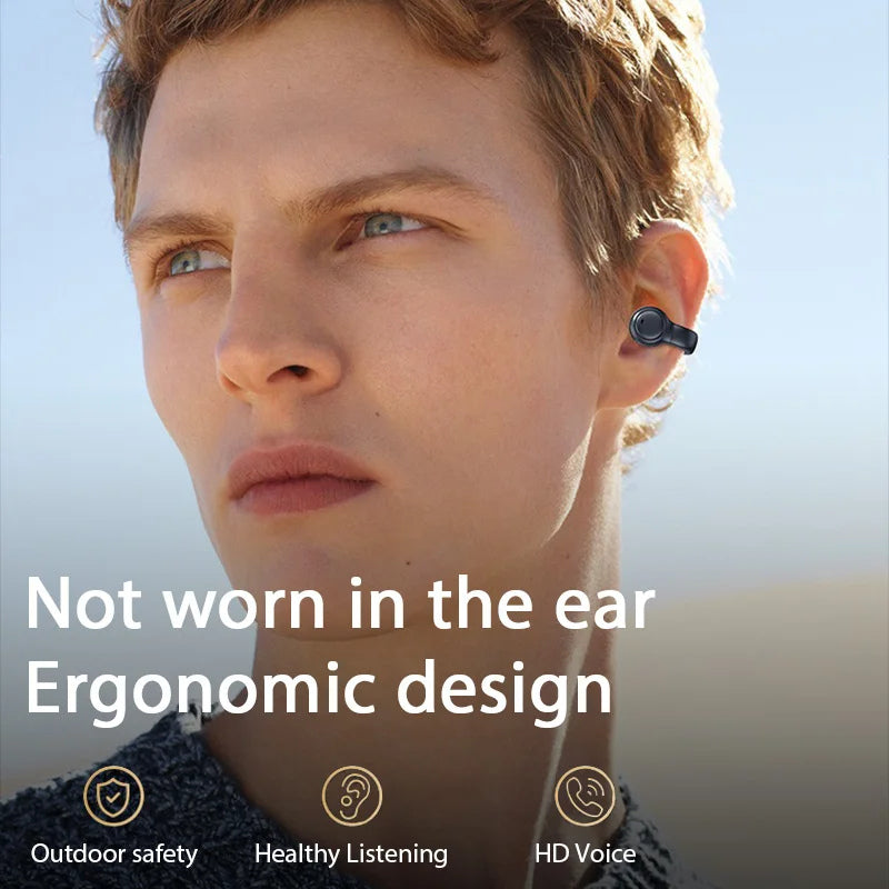 Earbuds Clip-On Bone Conduction Wireless Bluetooth Earclip Headset M47