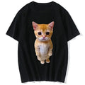 Funny Boss Cat 3D Print Women's Oversized T-Shirt
