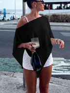 Women's Off-Shoulder Beach Cover-Up Summer Top