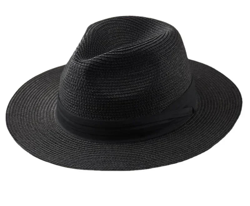 Classic Panama Hat Large Size Wide Brim Fedora