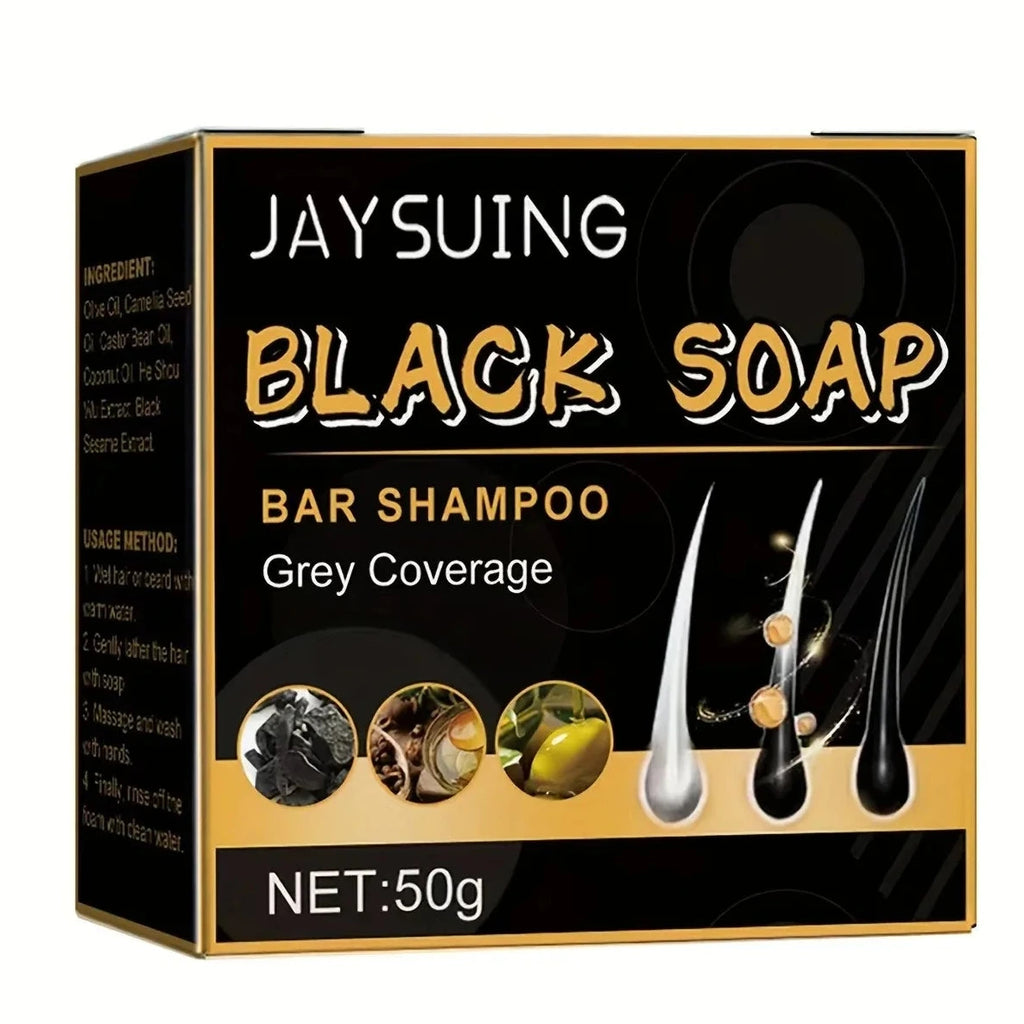 Black Hair Soap Grey-Be-Gone Revival Darkening Rejuvenating