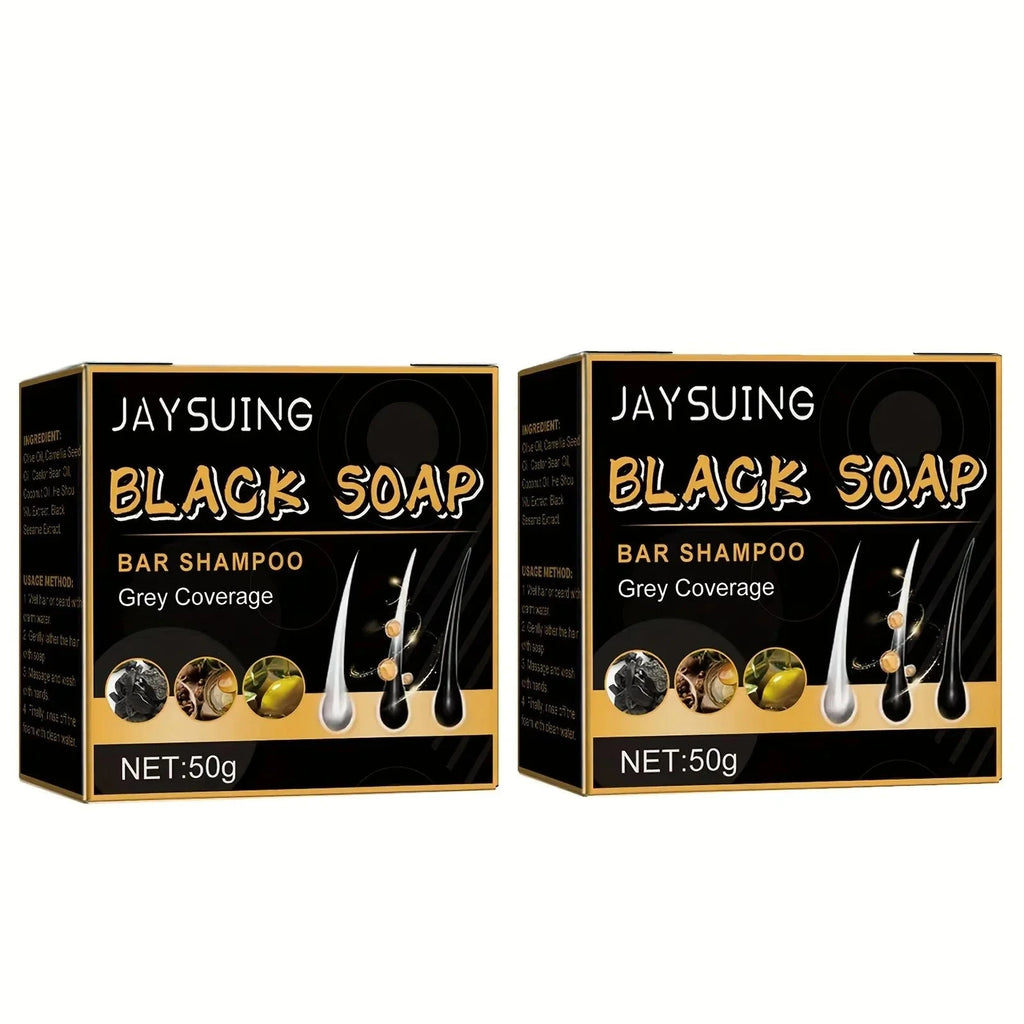 Black Hair Soap Grey-Be-Gone Revival Darkening Rejuvenating