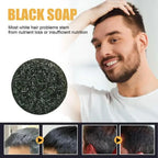 Black Hair Soap Grey-Be-Gone Revival Darkening Rejuvenating