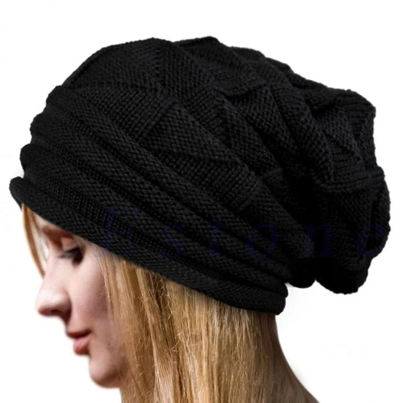 Knitted Baggy Beanie Ski Slouchy Skullie Unisex