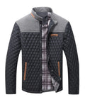 Men's Bomber Puffer Jacket Diamond Quilted