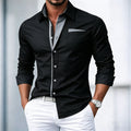 Men's Long Sleeve Shirt Smart Casual Date Night Outfit