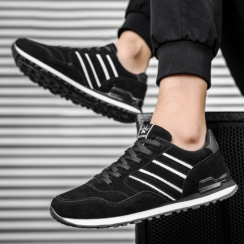 Men's Sneakers Two Stripe Athletic Runners