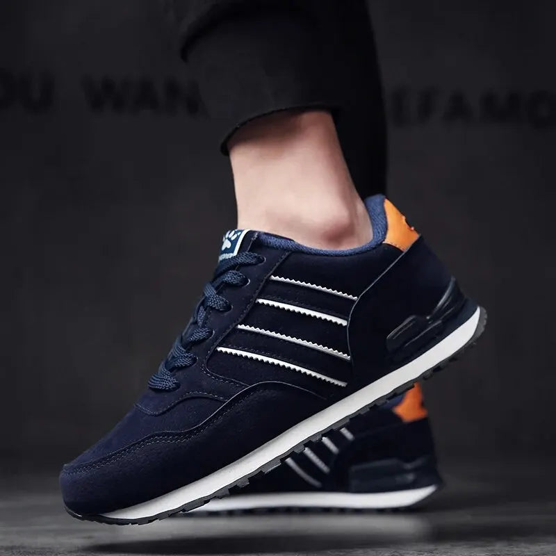 Men's Sneakers Two Stripe Athletic Runners