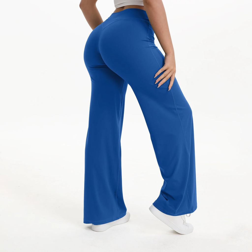 Comfort Flared Leggings Yoga Tights Casual Gym Pilates Sports Fitness