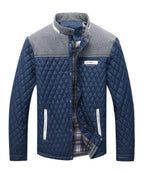Men's Bomber Puffer Jacket Diamond Quilted