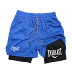 Men's Shorts 2 in 1 Layer Double Deck Gym Fitness Bottoms