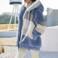 Oversized Jacket Plush Hooded Warm Fleece Women's Coat