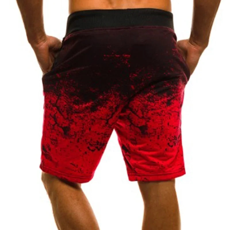Gradient Board Shorts With Drawstring