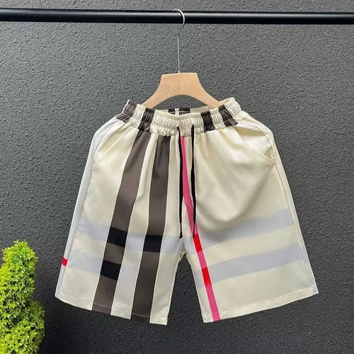 Board Shorts Stripes Beachwear Summer Quick Dry Pants