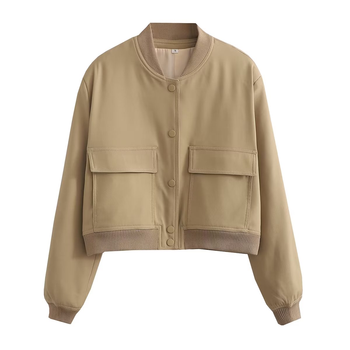 Bomber Jacket - Cropped Single Breast Classy Jacket Women's Wear