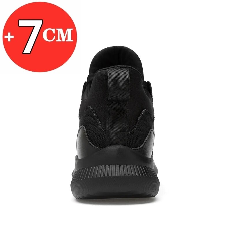 Platform Sneakers Elevator AirMesh Athletic Tall Height Boost 7cm Shoes