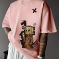 Boxy Graphic Tee | Urban Cartoon Box‑Head Character T-Shirt