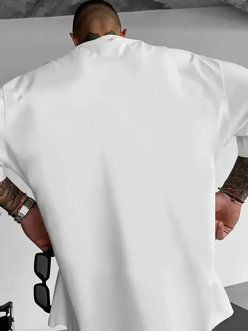 Boxy Graphic Tee | Urban Cartoon Box‑Head Character T-Shirt