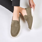 British Style Genuine Leather Loafers Slip-On Shoes