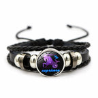 Star Signs Energy Bracelet Zodiac Good Luck Horoscope Women Men Bangle