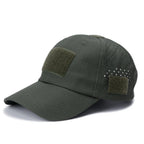 Camo Baseball Cap With Sunglasses Holder Velcro Outdoors