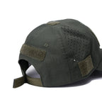Camo Baseball Cap With Sunglasses Holder Velcro Outdoors