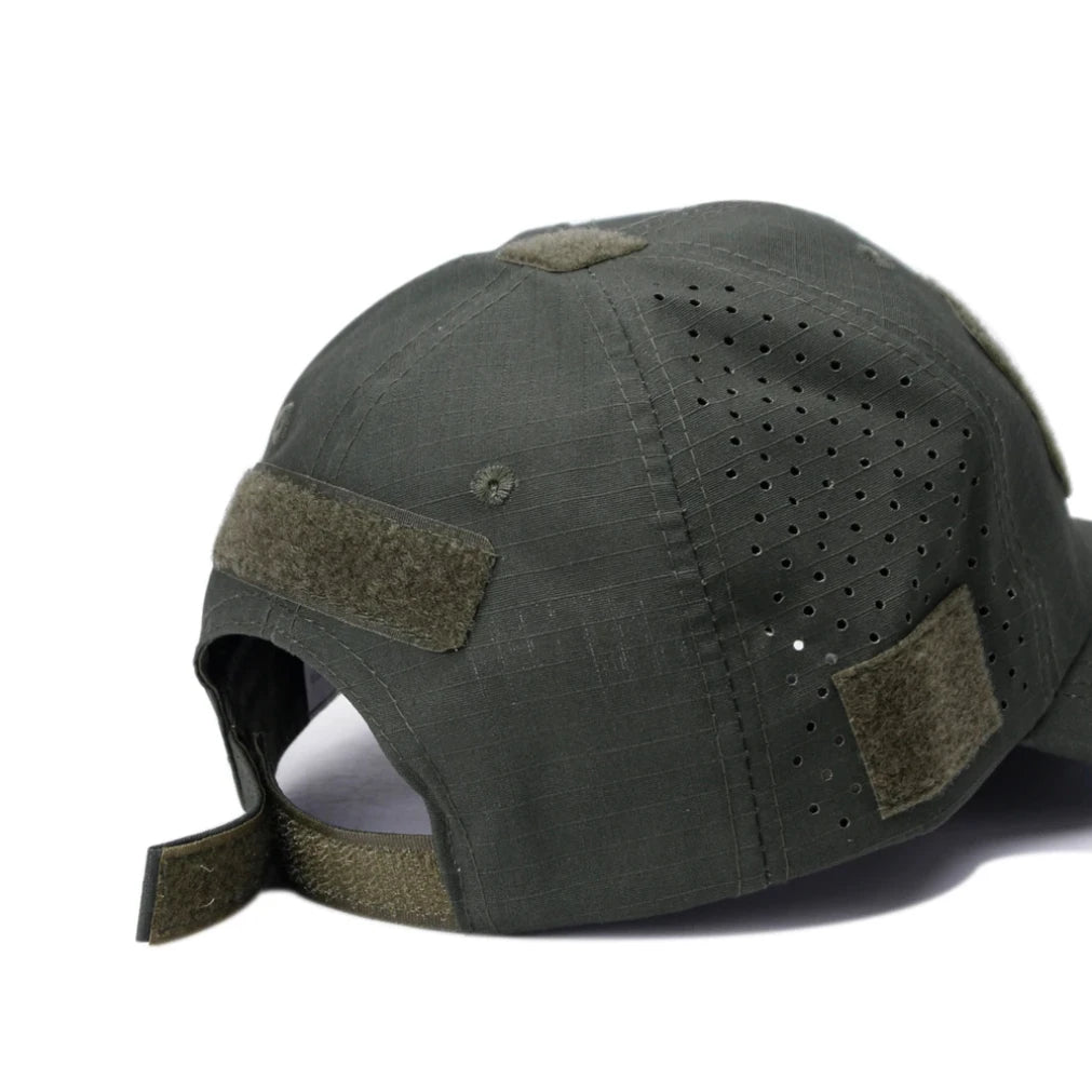 Camo Baseball Cap With Sunglasses Holder Velcro Outdoors