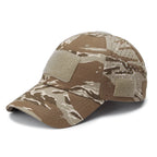 Camo Baseball Cap With Sunglasses Holder Velcro Outdoors