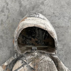 Camo Hoodie Zip-Up Retro Oversized Unisex