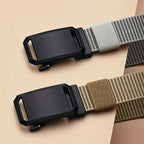 Canvas Belt Automatic Buckle For Cargo Pants Jeans Tactical Tradies Shorts Workwear