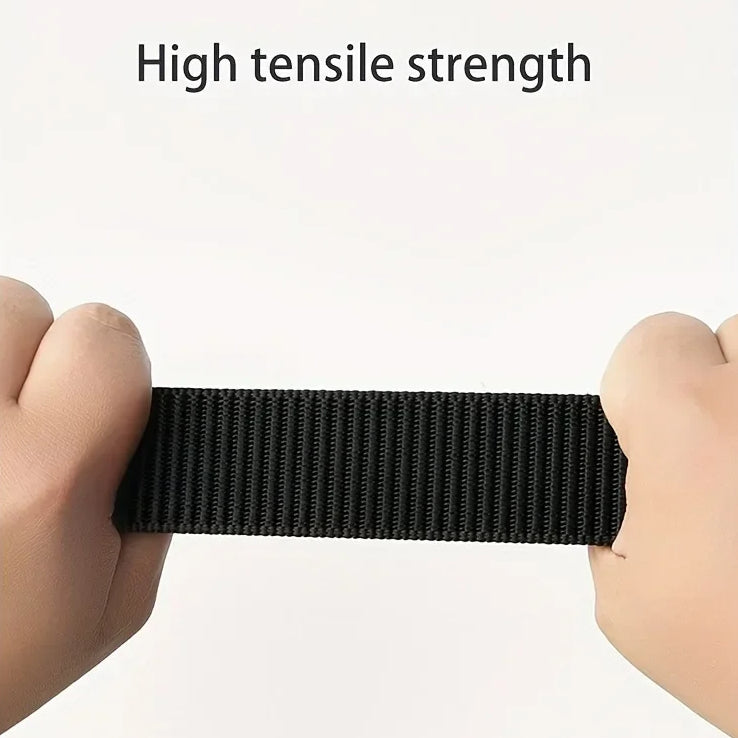 Canvas Belt Automatic Buckle For Cargo Pants Jeans Tactical Tradies Shorts Workwear