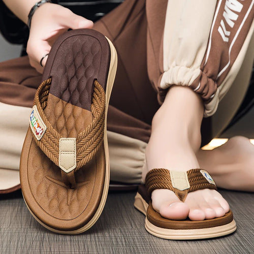 Canvas Thongs Non-Slip Men's Flip Flops