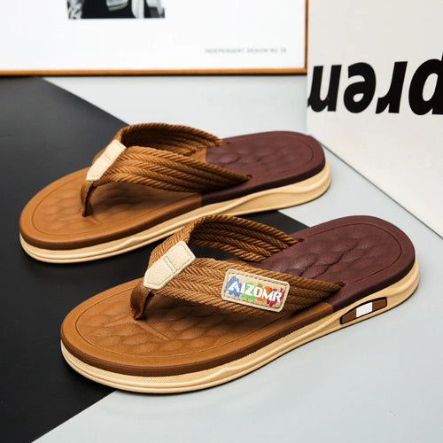 Canvas Thongs Non-Slip Men's Flip Flops