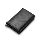 Carbon Fiber Wallet RFID Blocking Card Holder Anti-Theft Money Clip