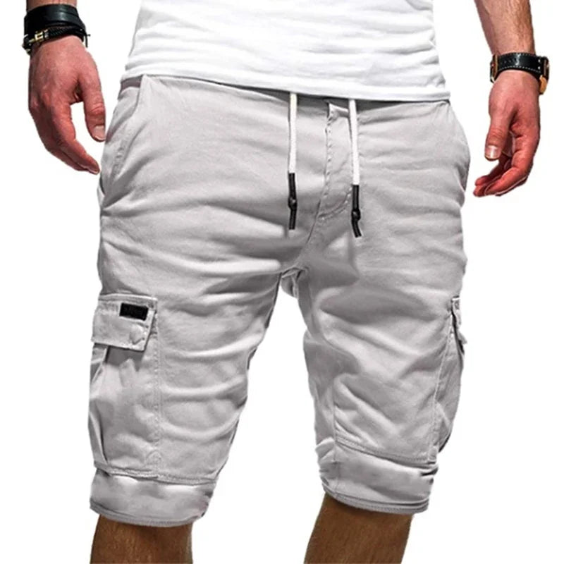 Cargo 3/4 Length Shorts Summer Beach Streetwear