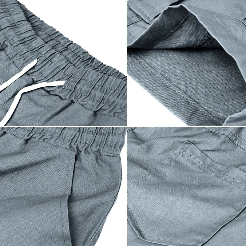 Cargo 3/4 Length Shorts Summer Beach Streetwear