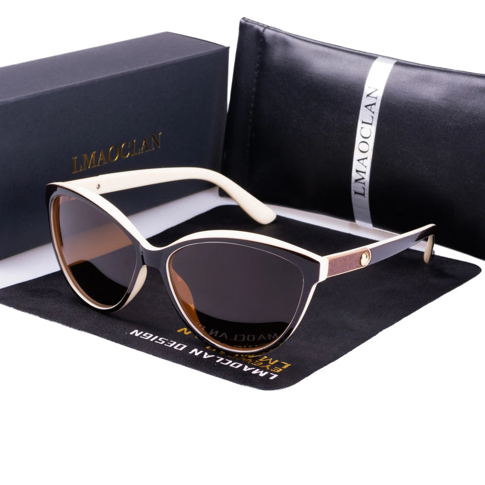 Cat Eye Women's Polarized Sunglasses Vintage Modern Design