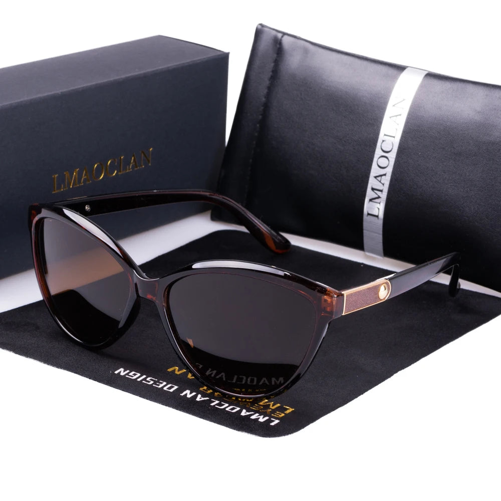 Cat Eye Women's Polarized Sunglasses Vintage Modern Design